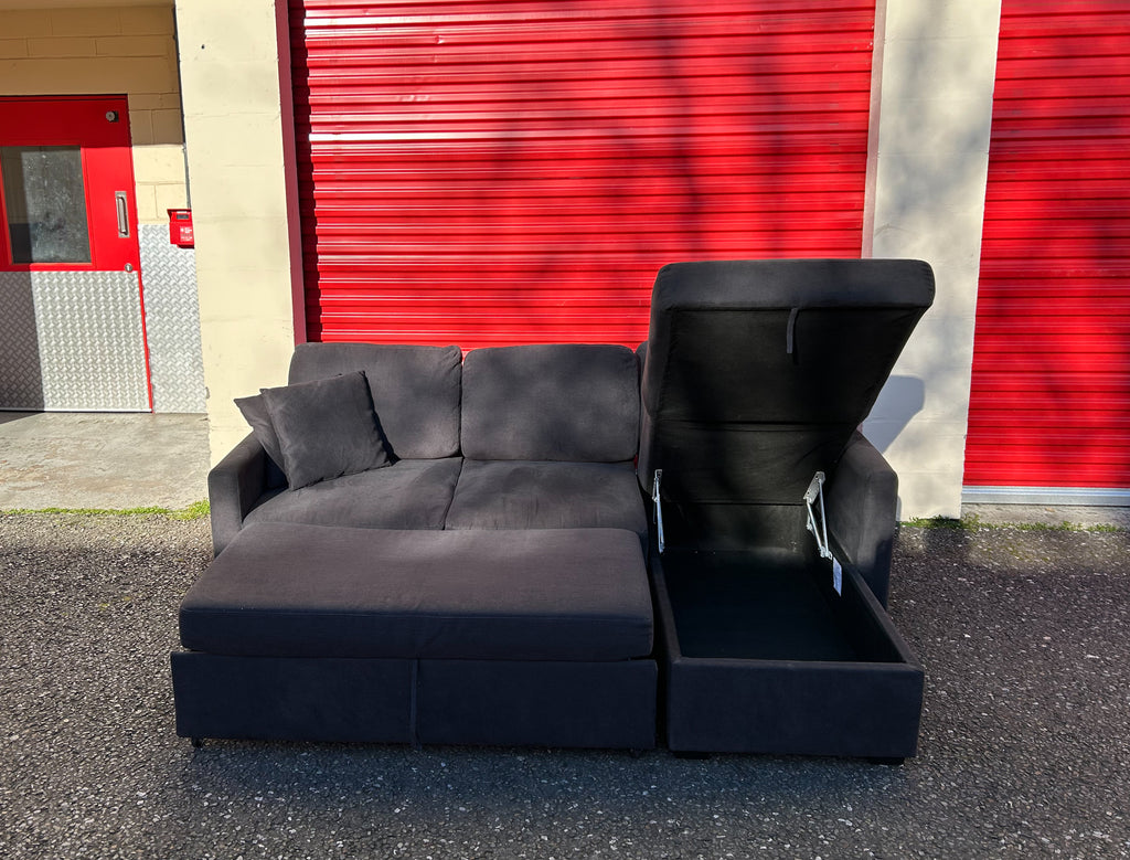 Dark Grey Habitat Corner Sofa Bed