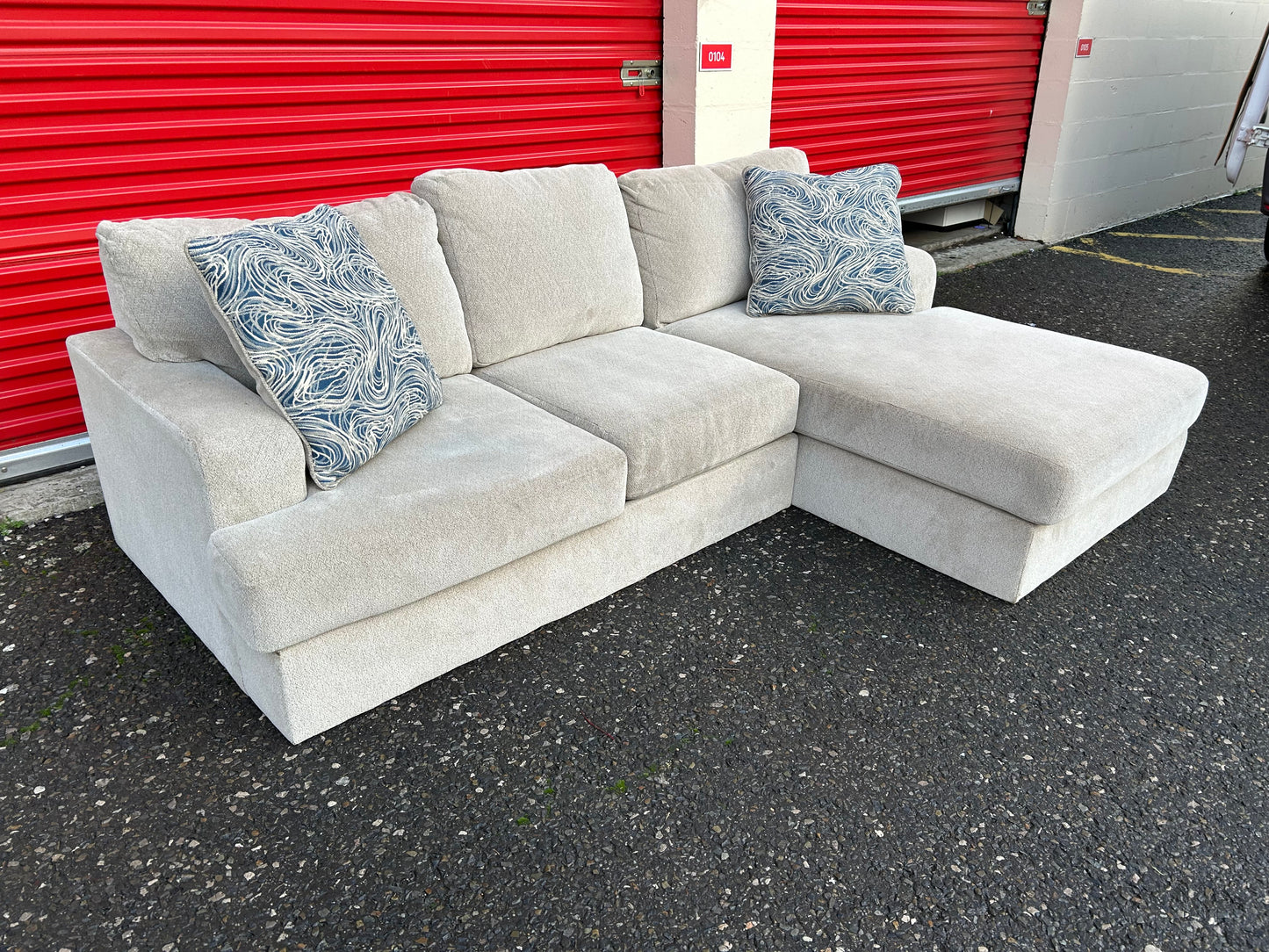 Beige Ashley Corner Sofa