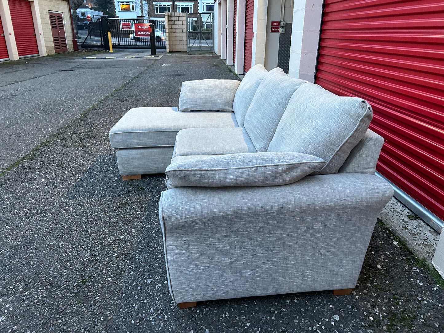 Next Stamford Light Grey Corner Sofa