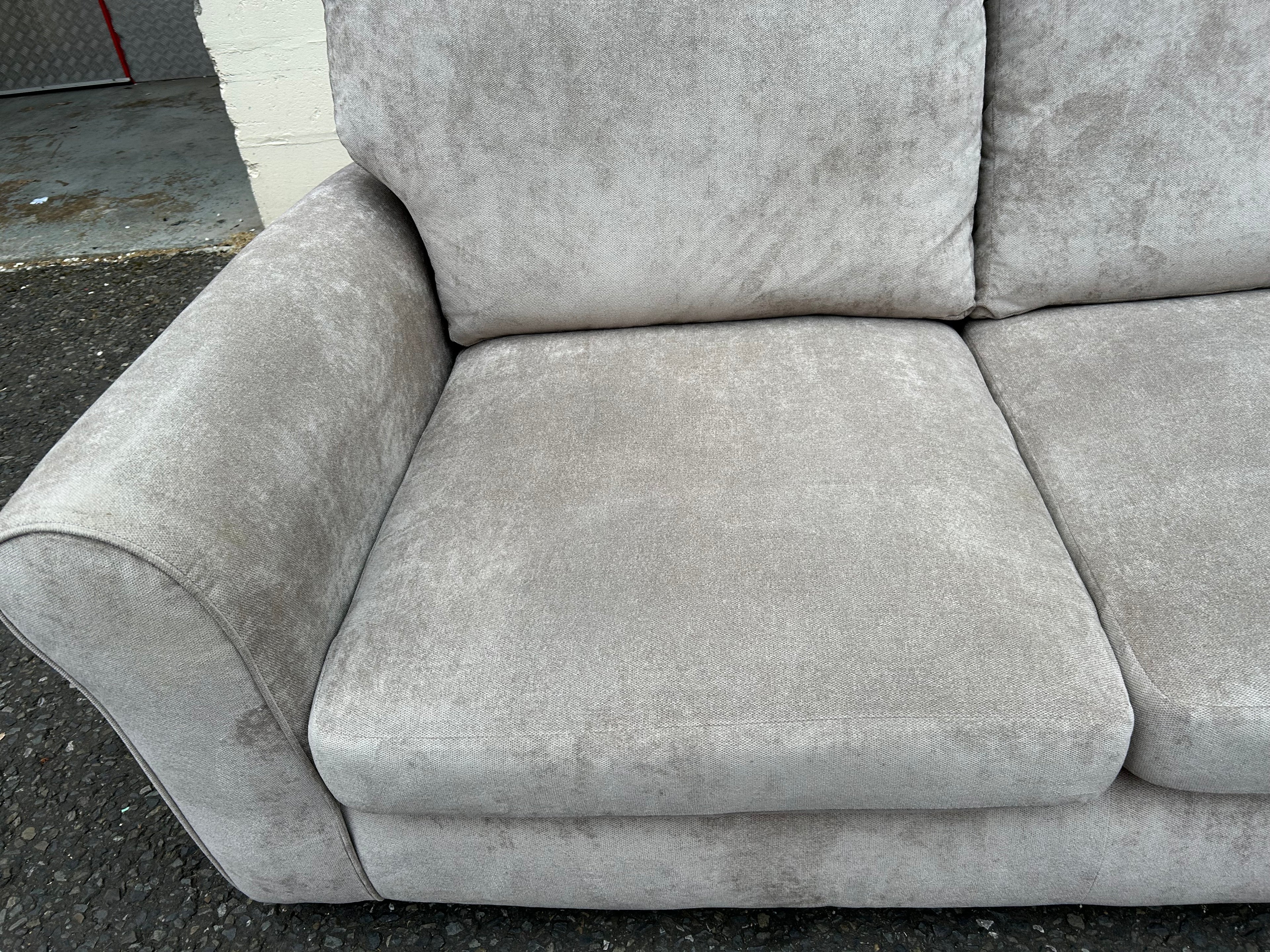 Habitat Beige Chenille Corner Sofa