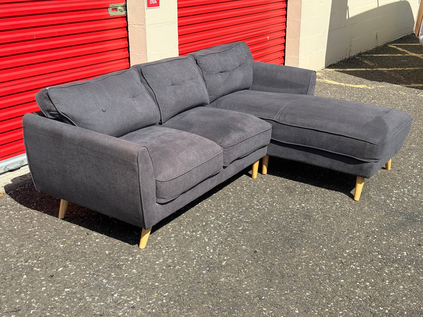 Dark Grey Corner Sofa