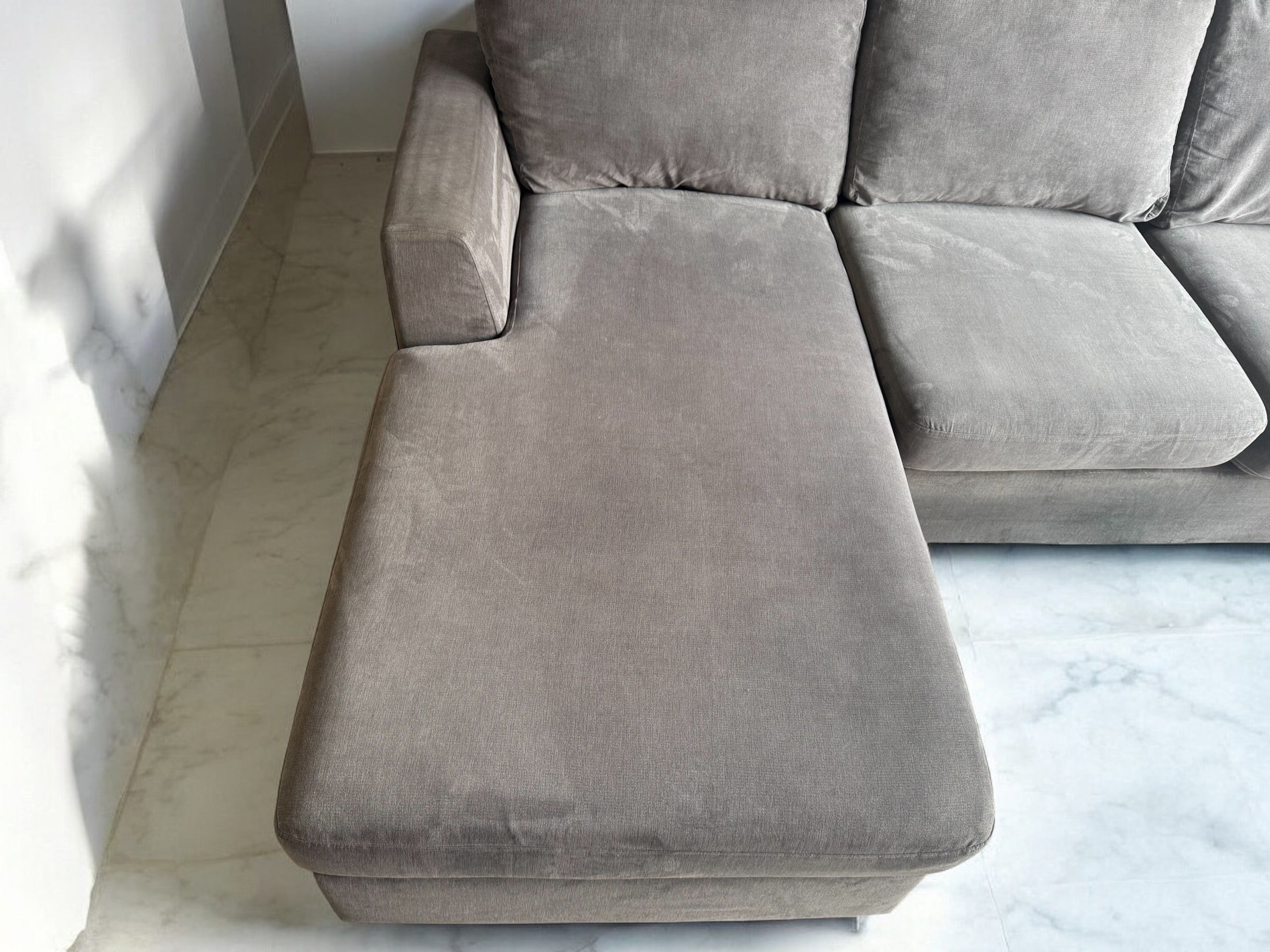 DFS Freya Grey Corner Sofa