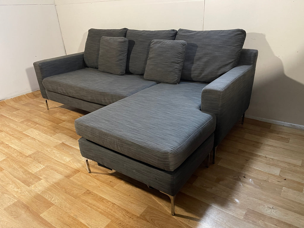 Grey Dwell L Shape Sofa