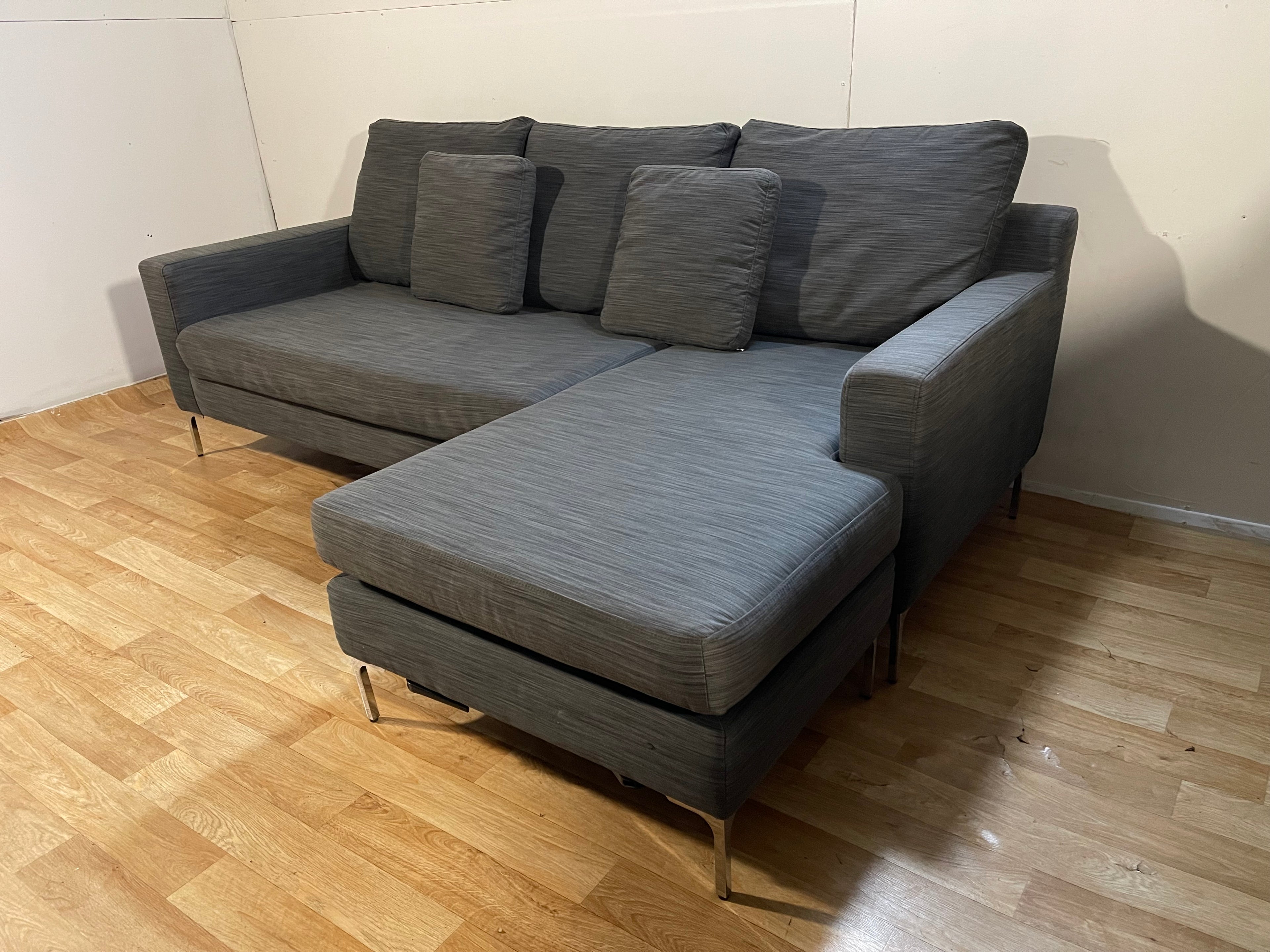 Grey Dwell L Shape Sofa