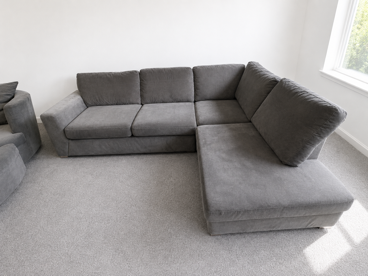 DFS Orka Corner Sofa & Cuddle Chair