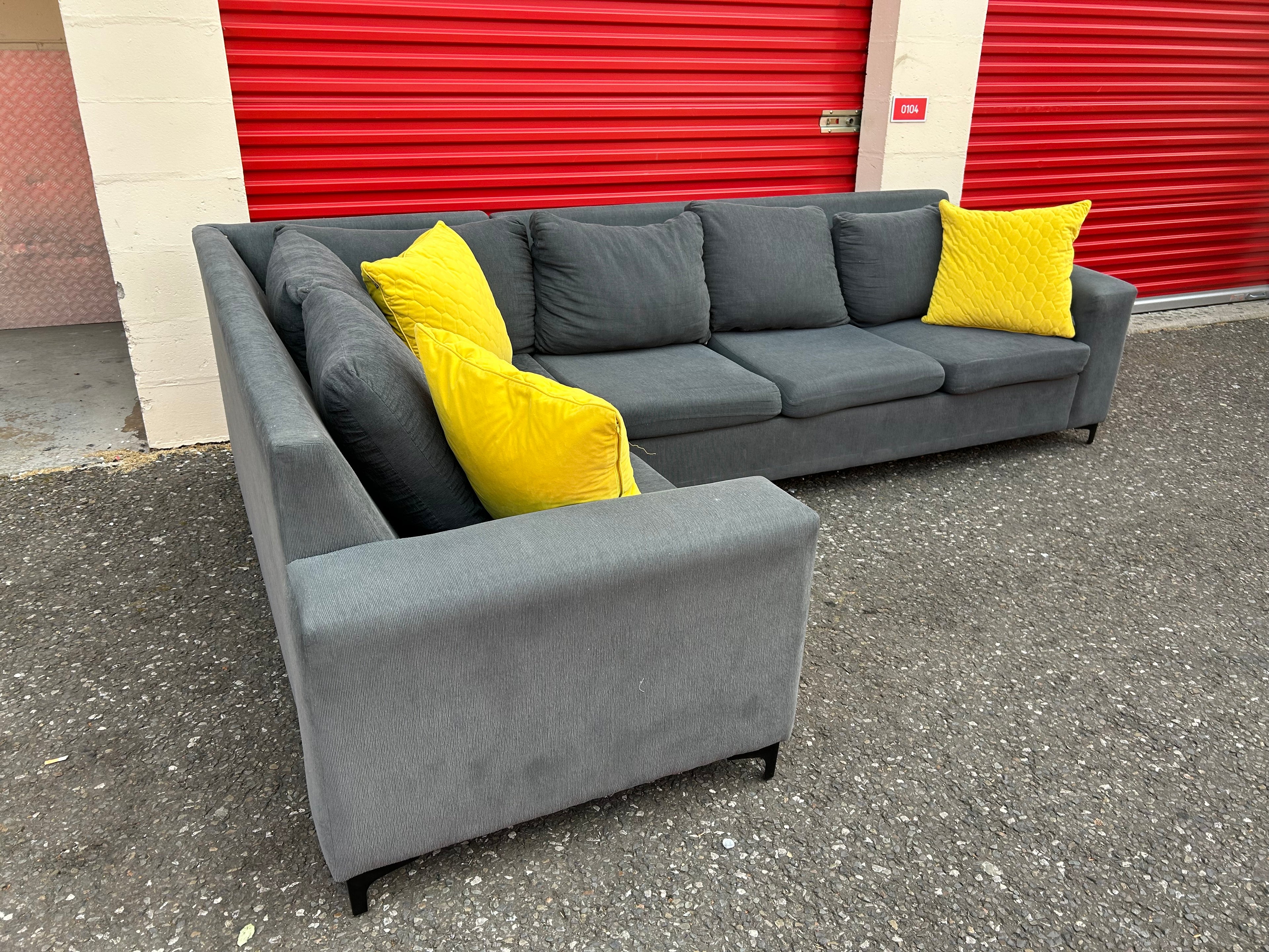 Large Grey Corner Sofa