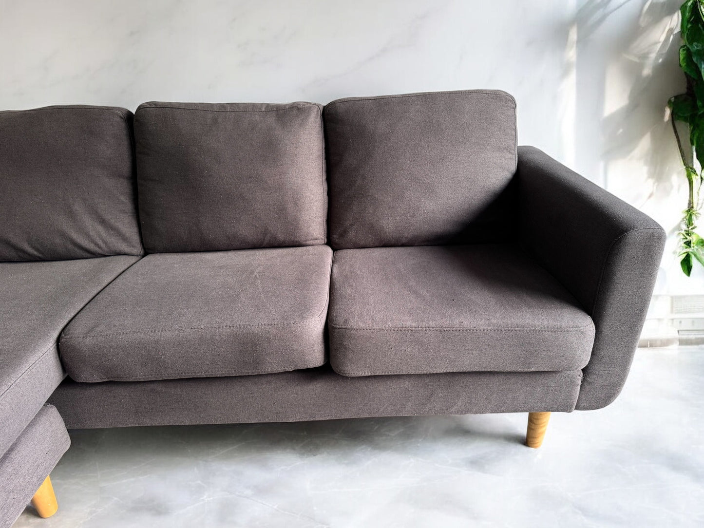 Grey L Shape Sofa