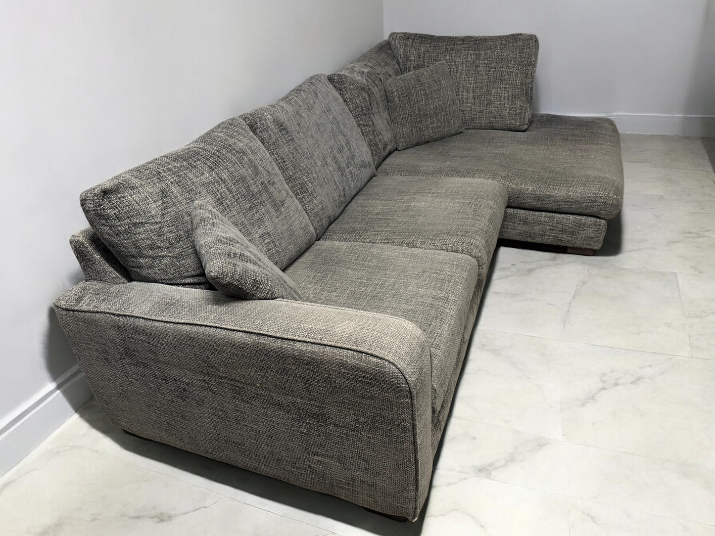 Grey Dunelm Corner Sofa