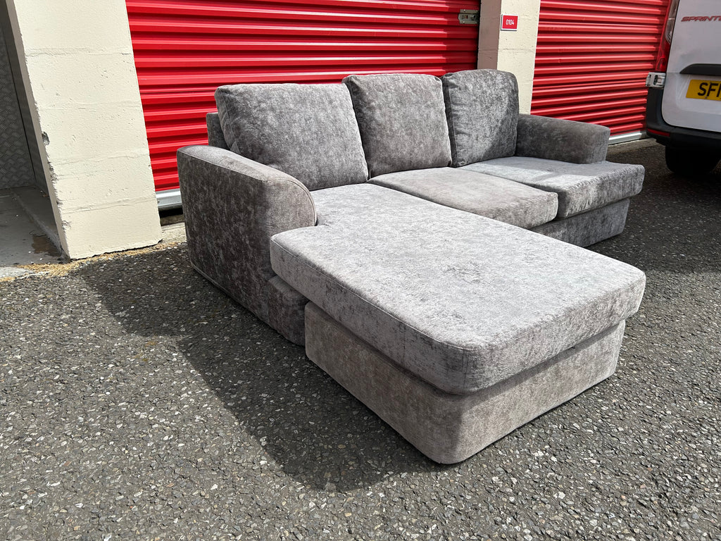 Next Crushed Velvet Corner Sofa