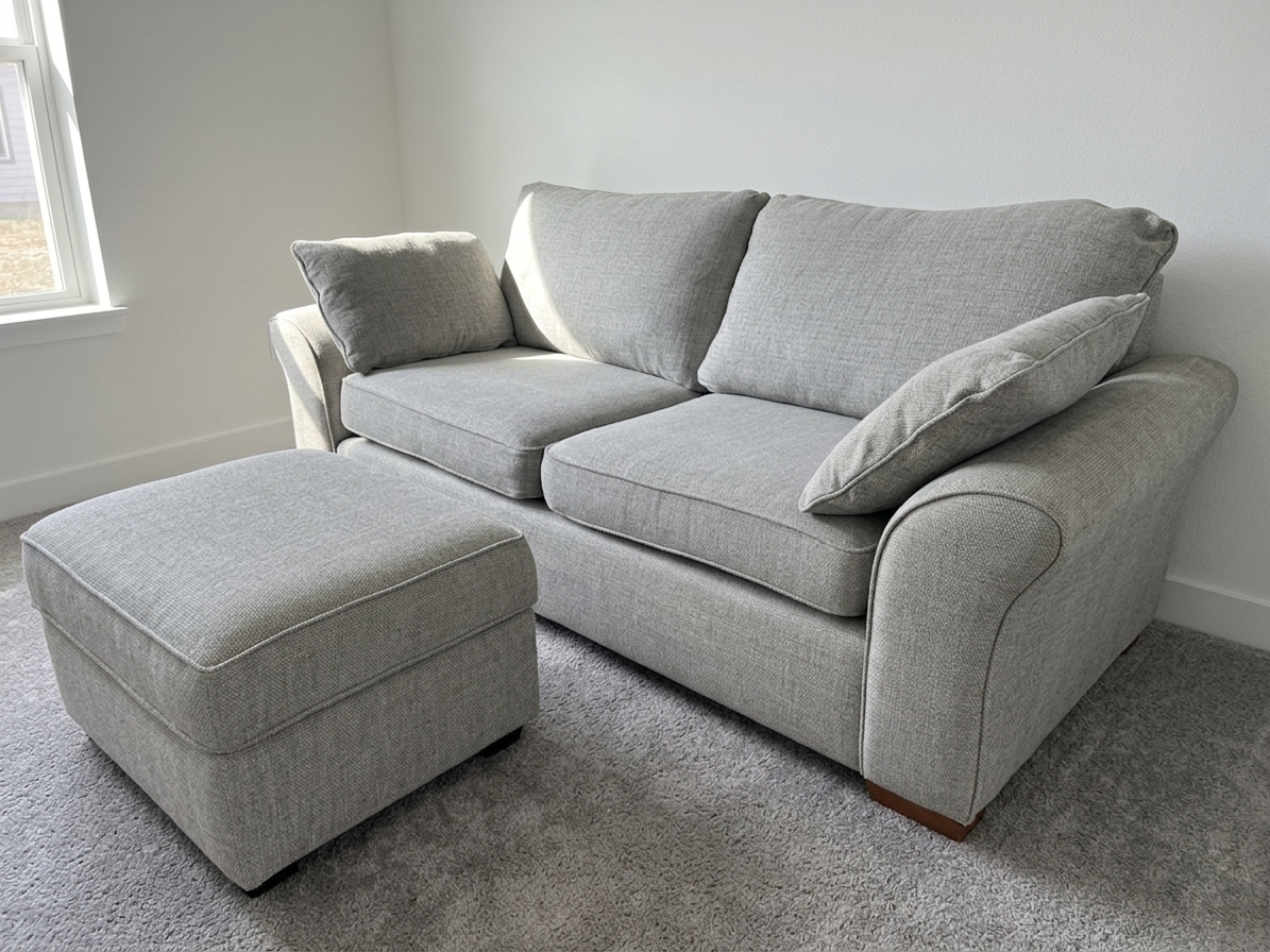 Next 3 Seater Sofa & Footstool