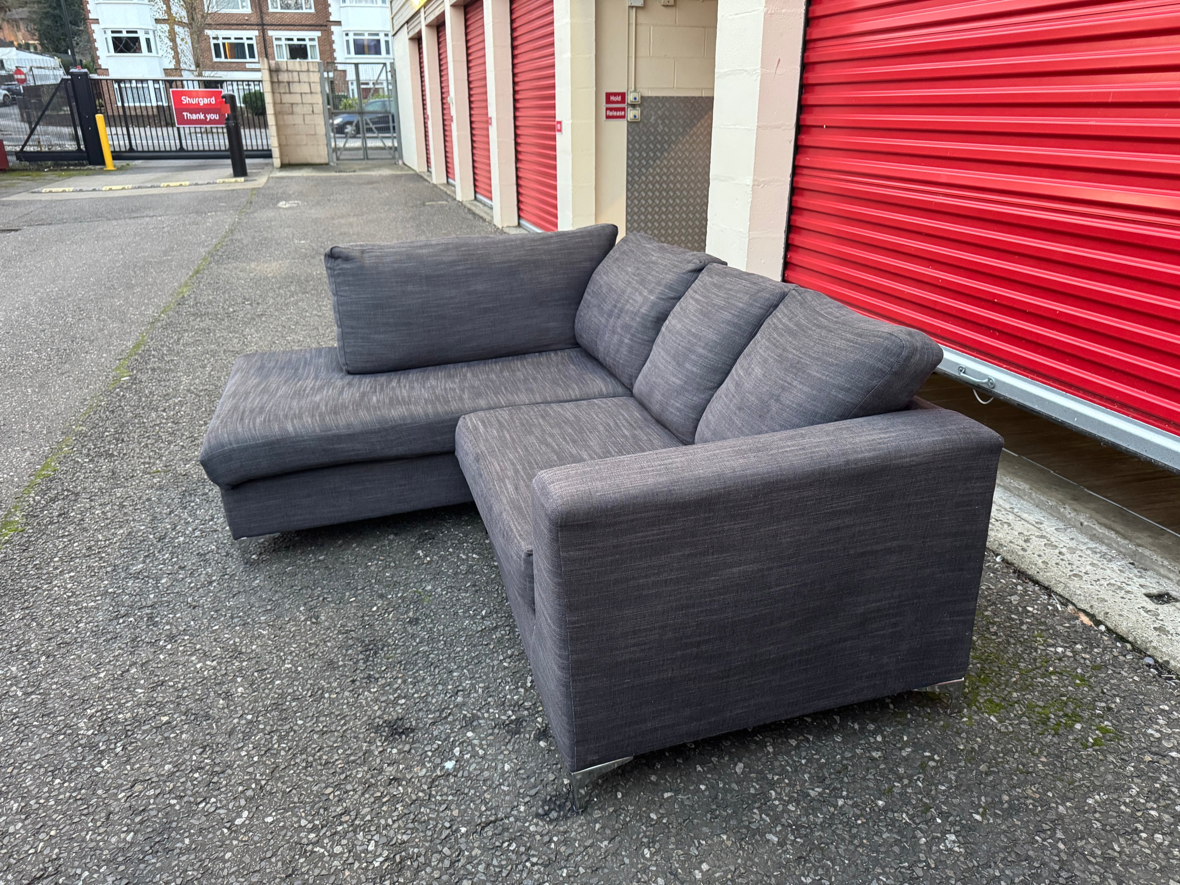 Dark Grey Corner Sofa