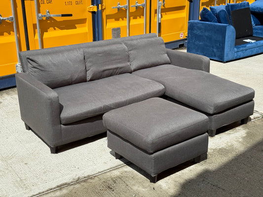 Grey Habitat Reversible Corner Sofa