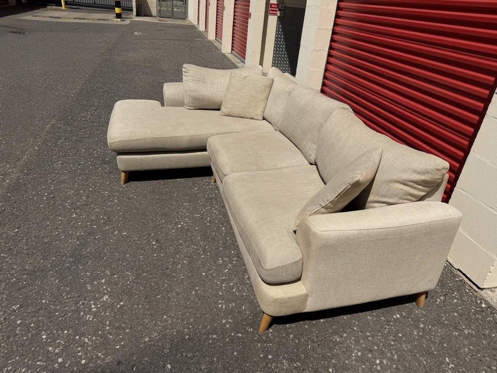 Large Beige DFS Corner Sofa