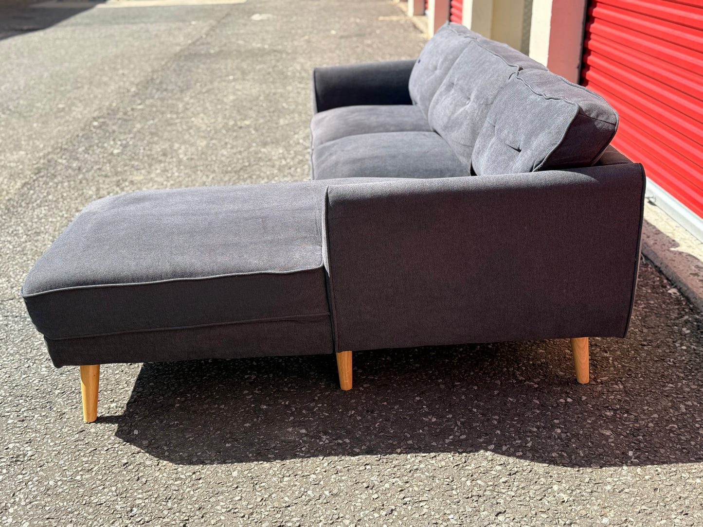 Dark Grey Corner Sofa