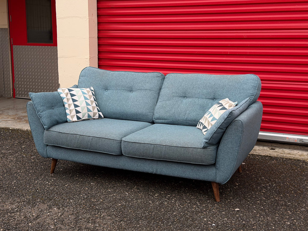 Blue French Connection 2 Seater Sofa