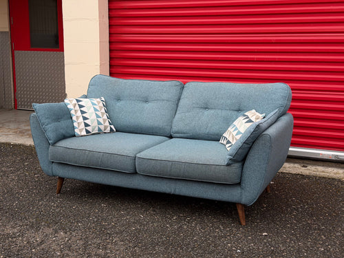 Blue French Connection 2 Seater Sofa