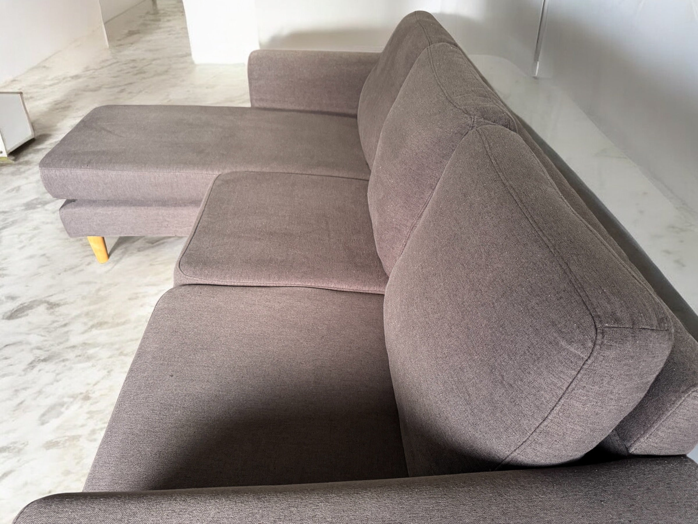Grey L Shape Sofa