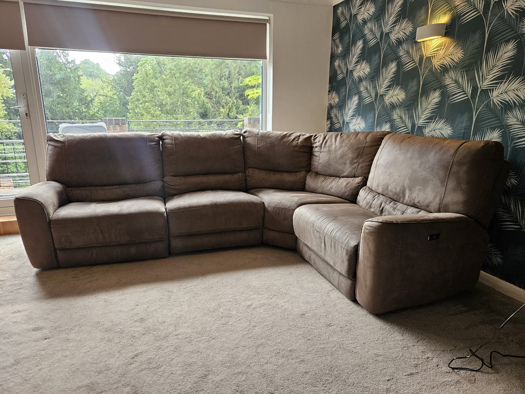 FABB Sofas Electric Recliner Corner Sofa