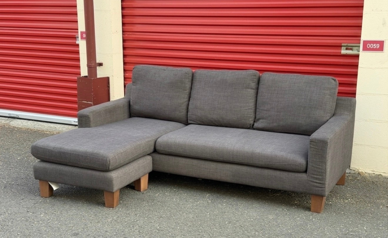 Grey Dwell L Shape Reversible Sofa