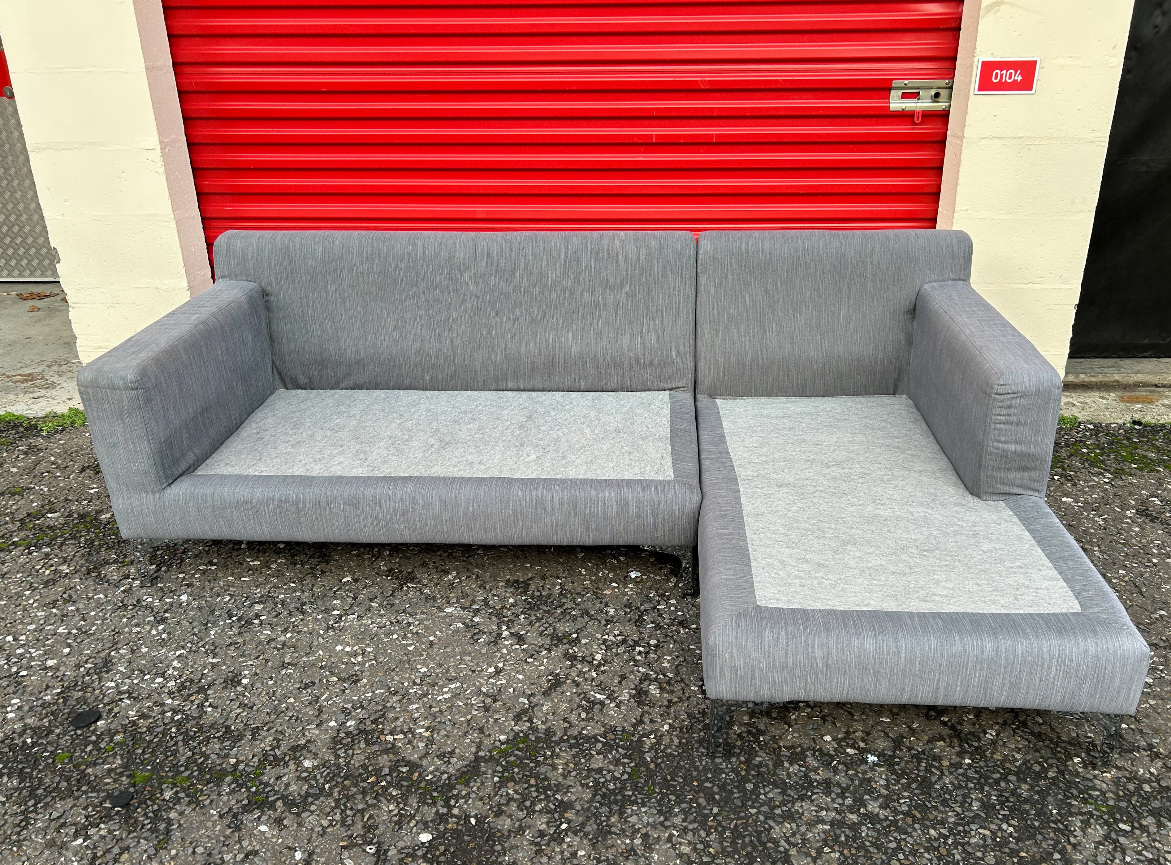 Dwell Grey L Shape Sofa