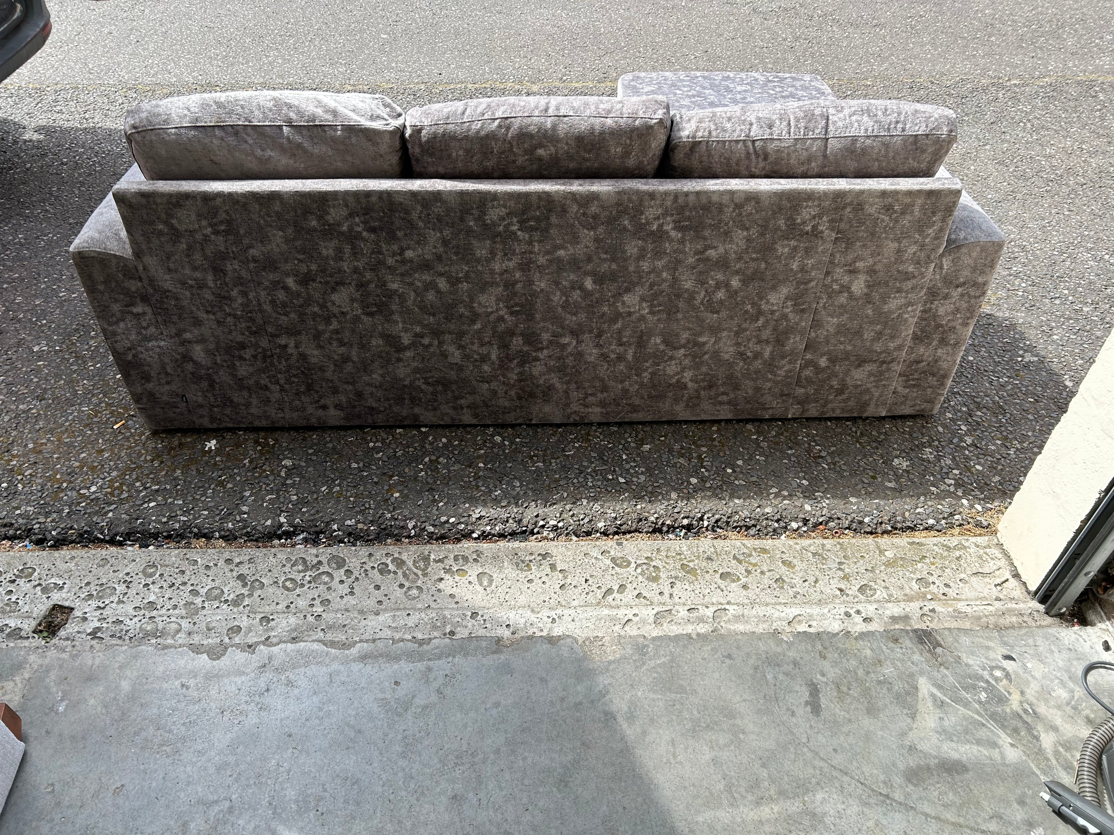 Next Crushed Velvet Corner Sofa