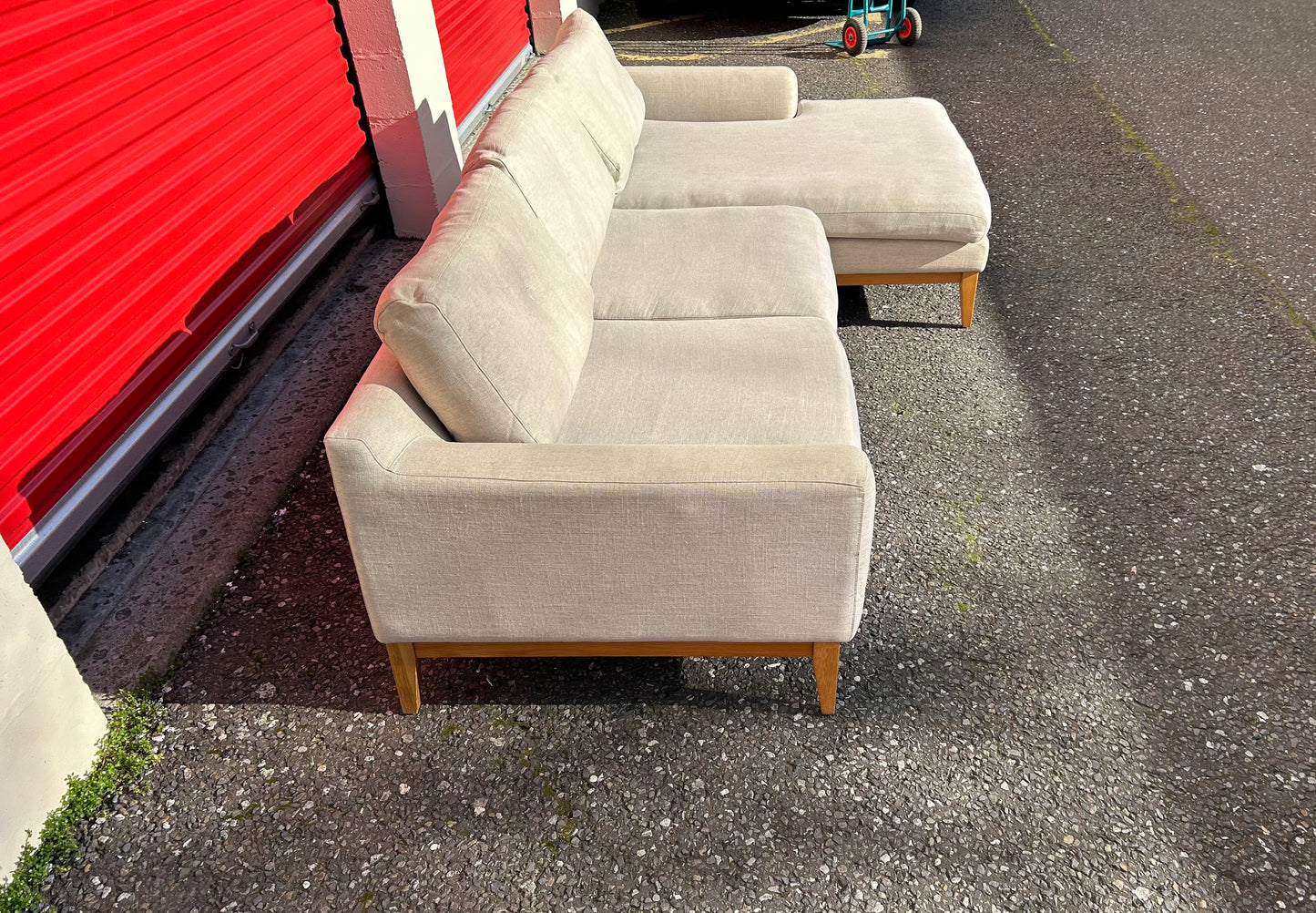 Beige “Sofas & Stuff” L Shape Sofa