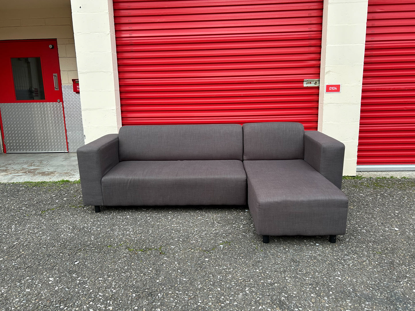Grey L Shape Sofa