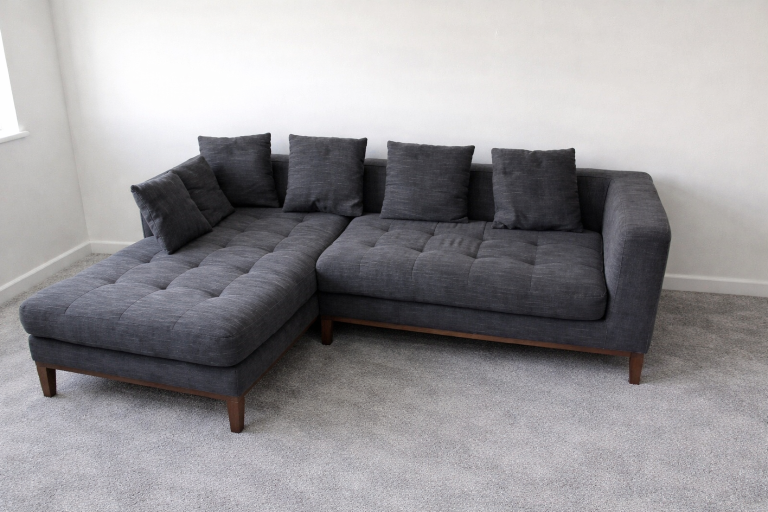 Grey Dwell L Shape Sofa