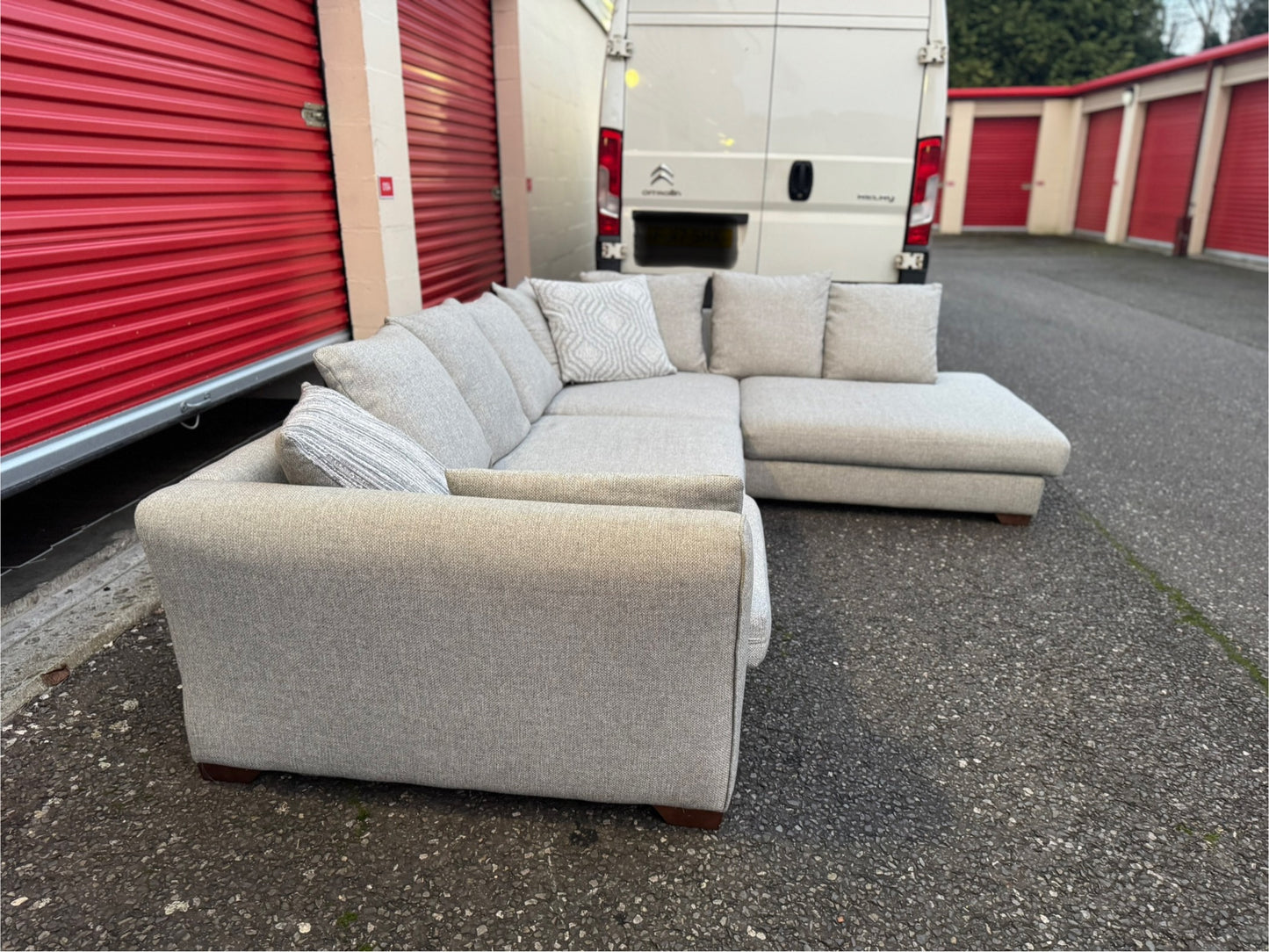 Grey DFS Corner Sofa