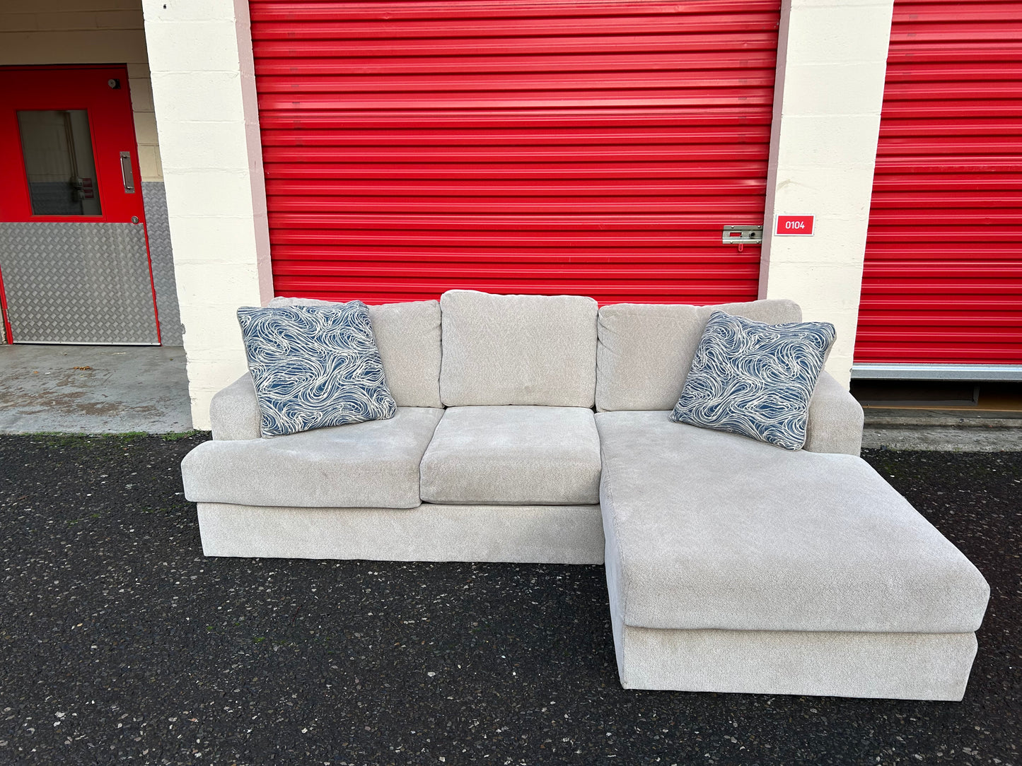 Beige Ashley Corner Sofa