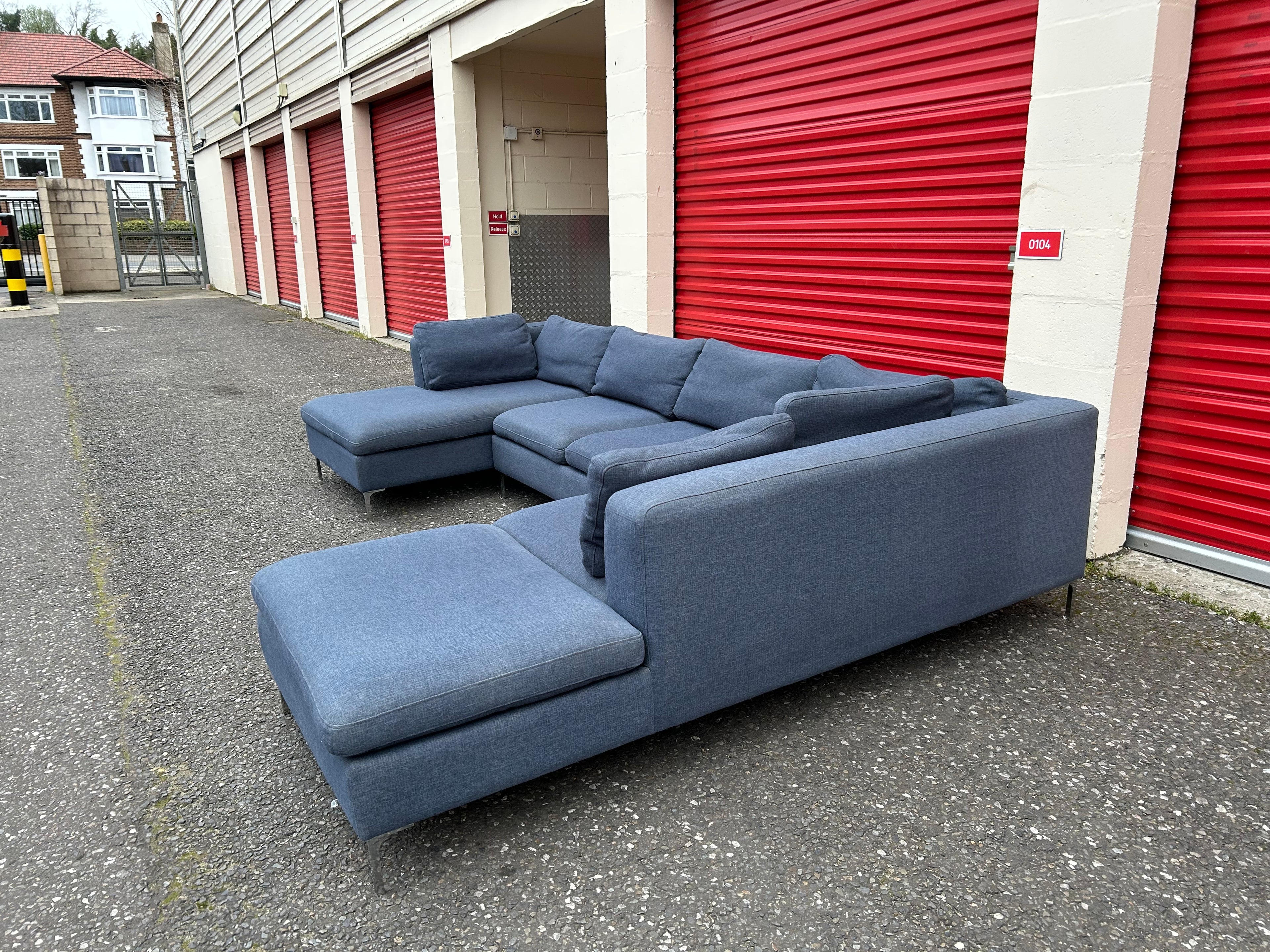 Blue MADE U-Shape Sofa
