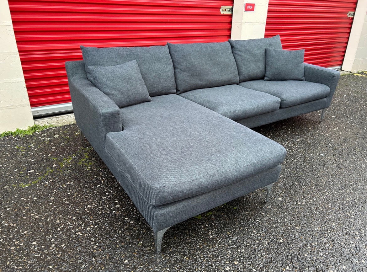 Dwell Grey/Blue L Shape Sofa