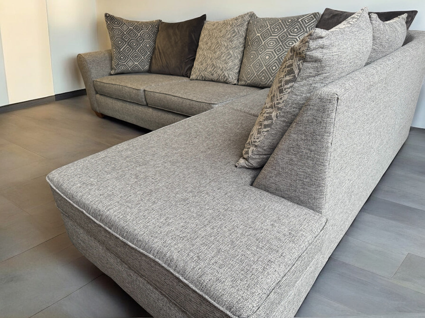 SCS Grey L Shape Sofa