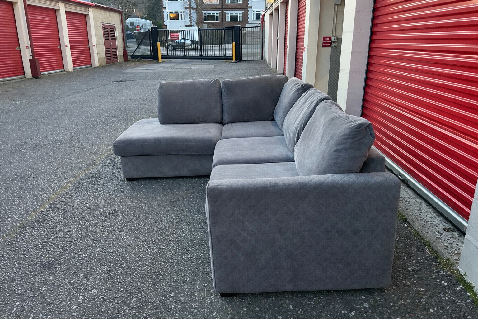 Grey DFS Orka Corner Sofa