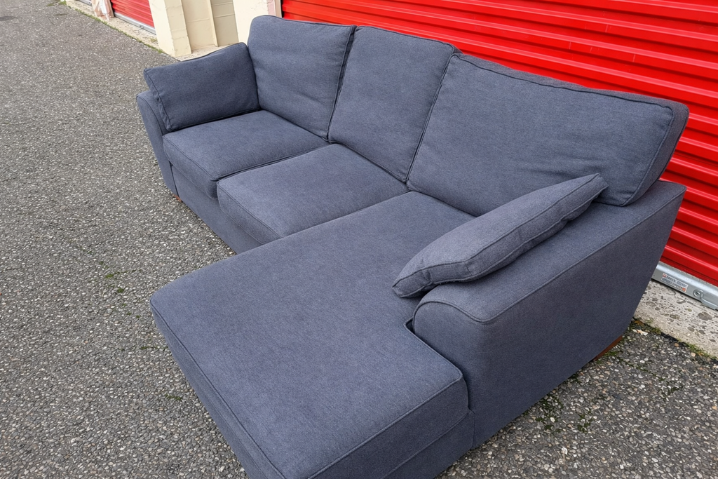 Next Stamford Slate Blue Corner Sofa