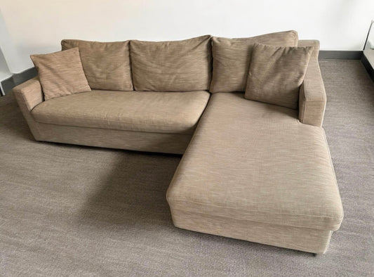 Beige Dwell Corner Sofa Bed