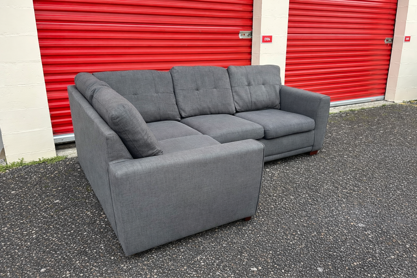 DFS Dark Grey Corner Sofa