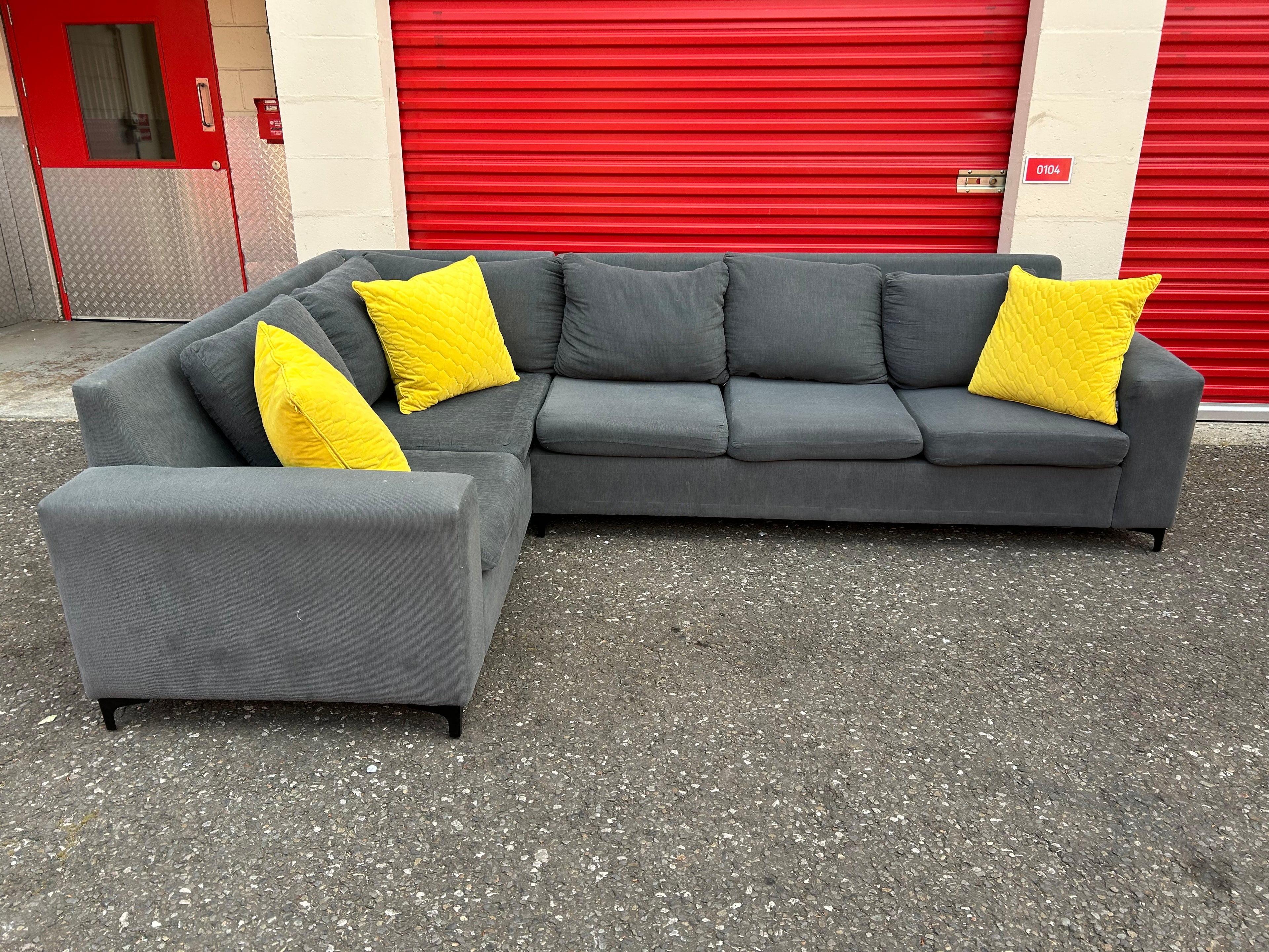 Large Grey Corner Sofa