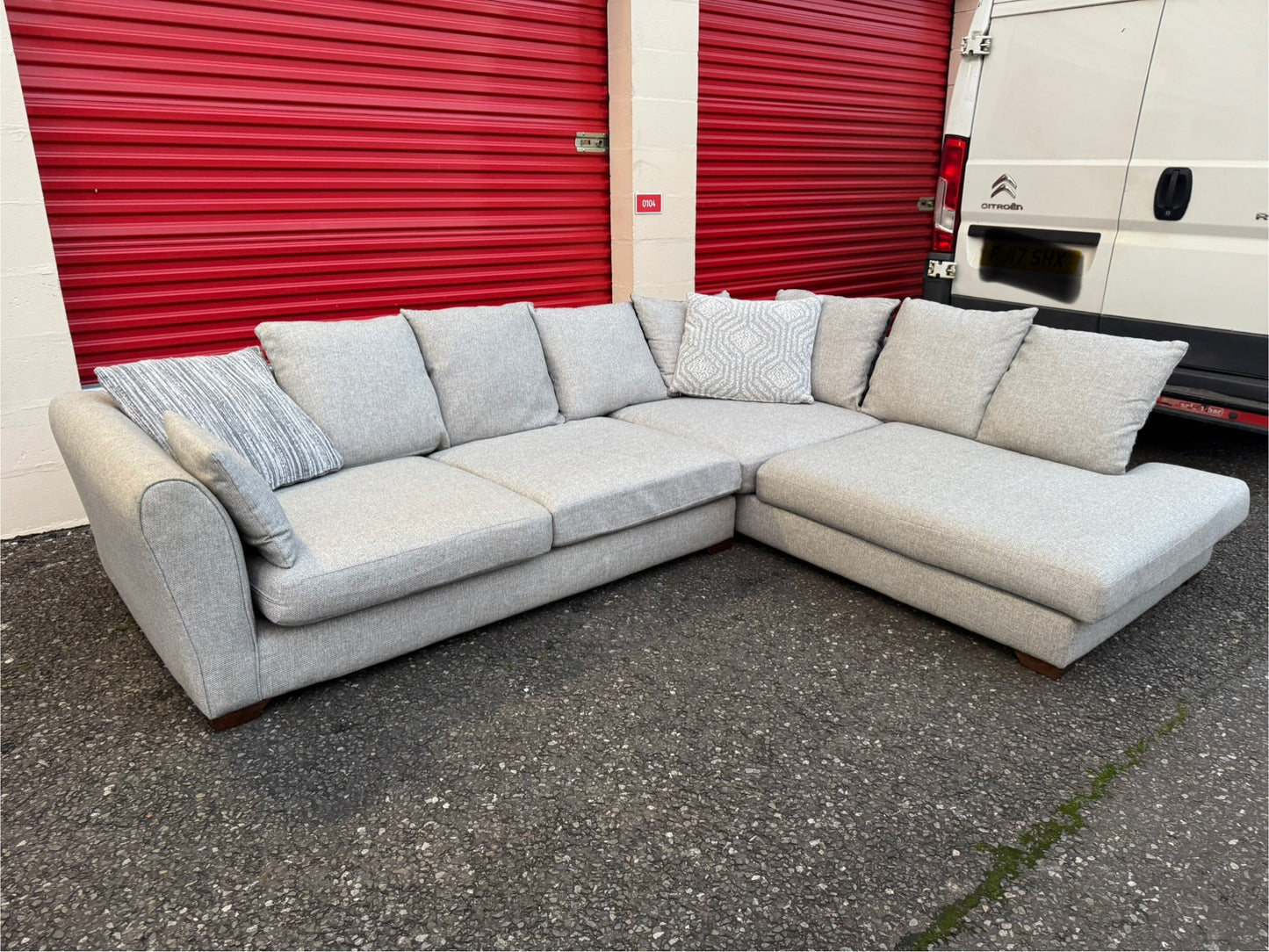 Grey DFS Corner Sofa