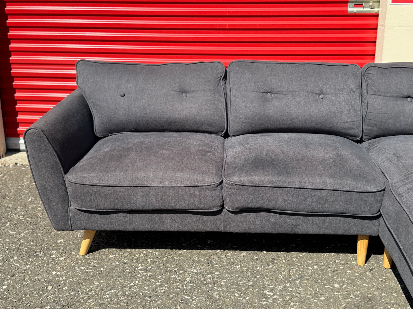Dark Grey Corner Sofa