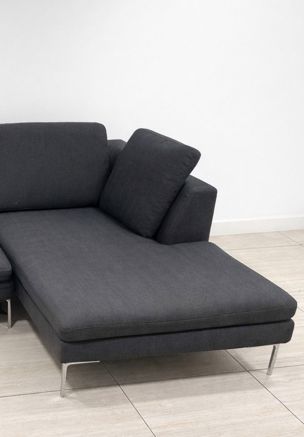Modern Blue L Shape Sofa