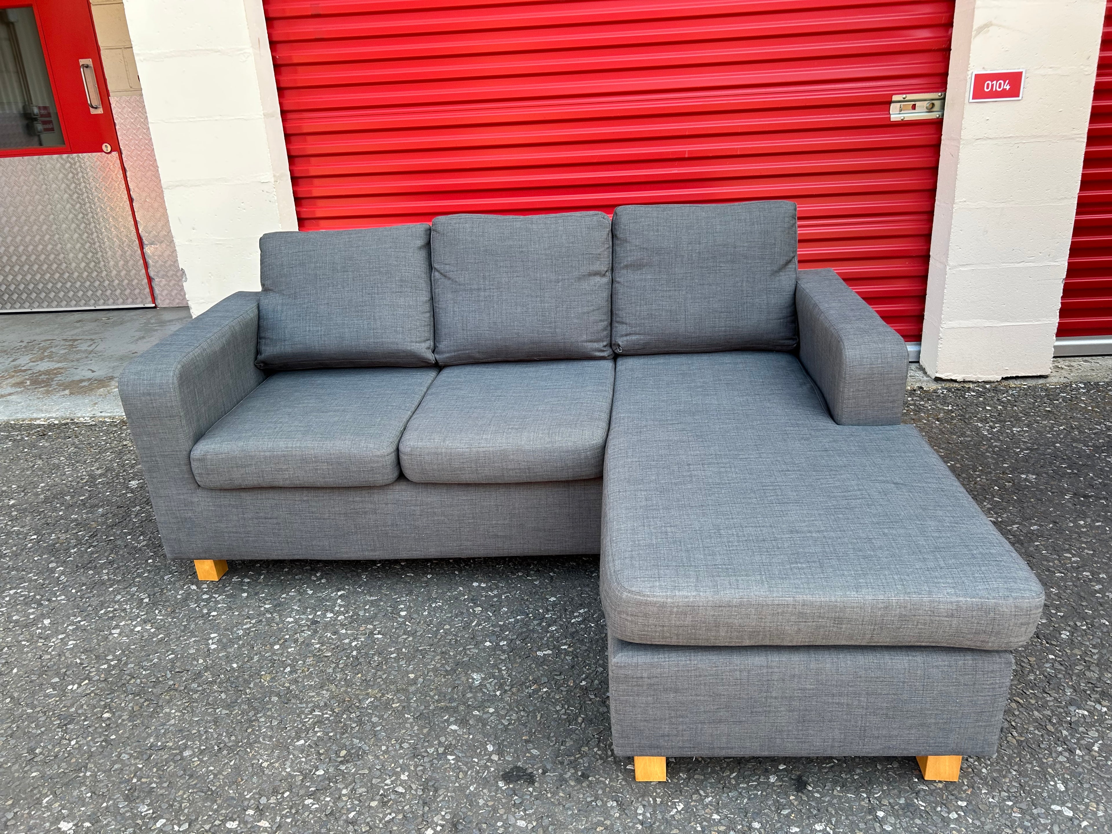 Grey L Shape Sofa