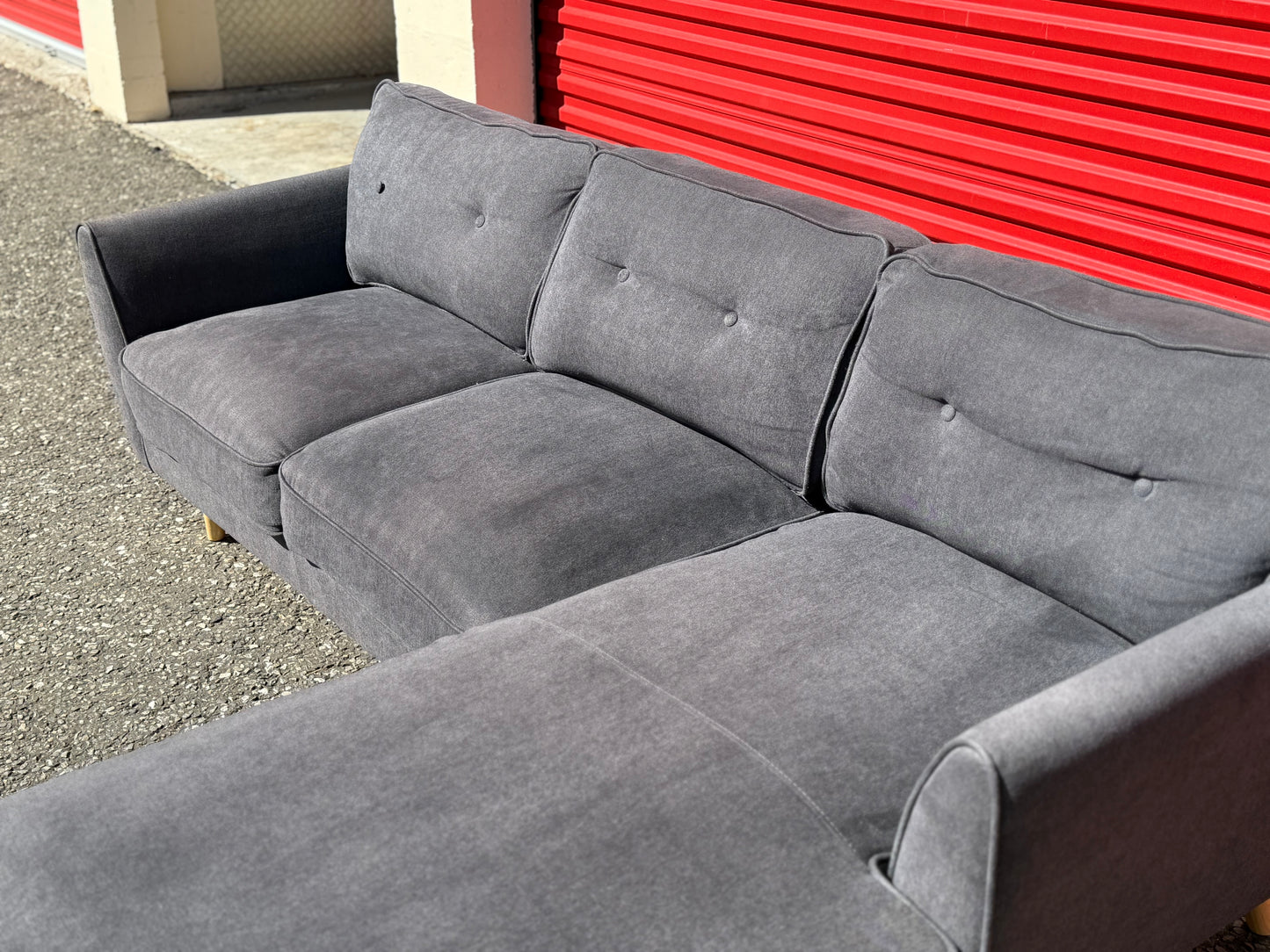 Dark Grey Corner Sofa