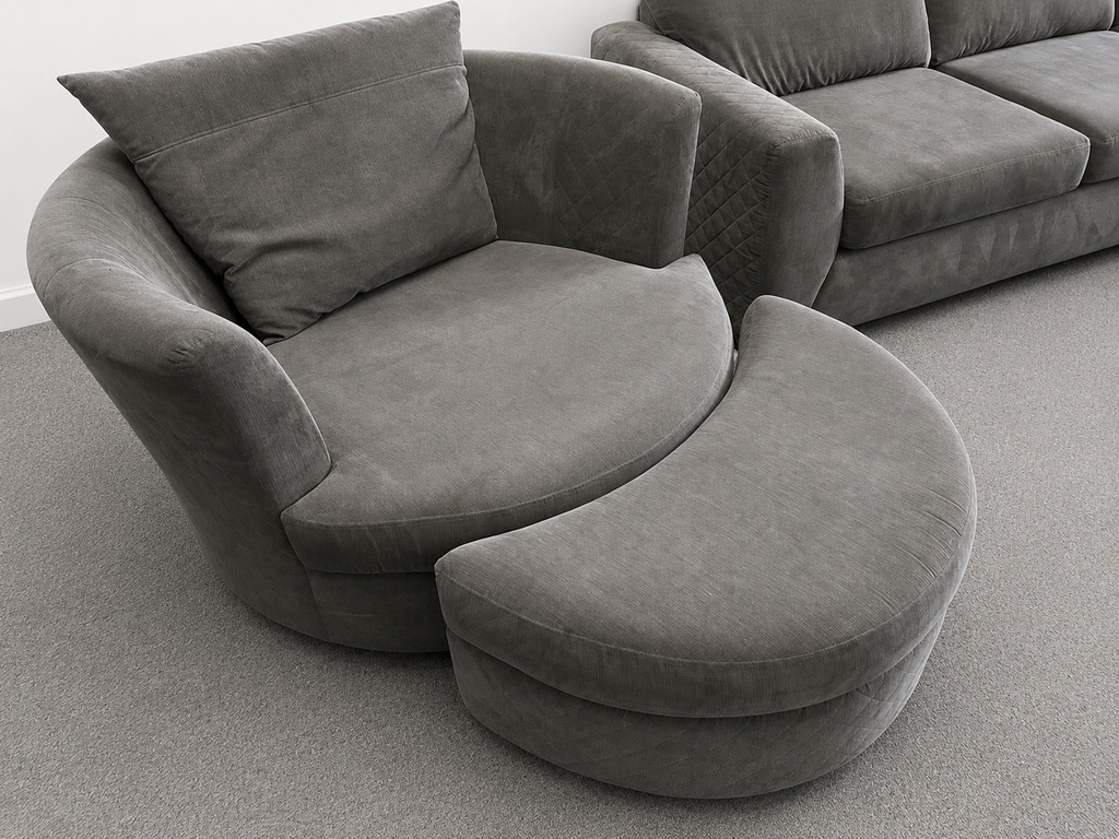 DFS Orka Corner Sofa & Cuddle Chair