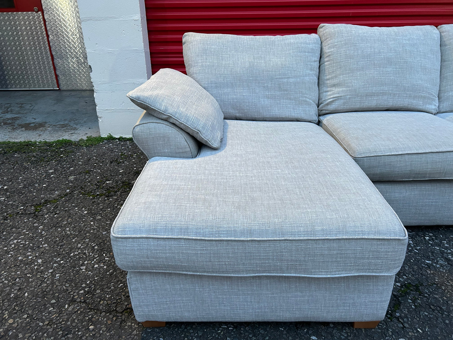 Next Stamford Light Grey Corner Sofa