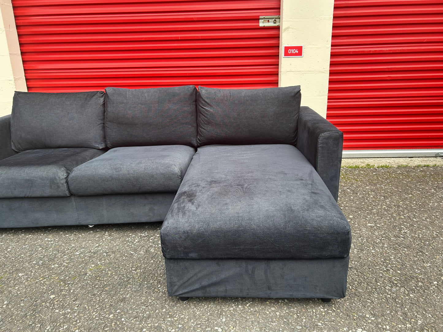 Dark Blue IKEA Vimle Corner Sofa