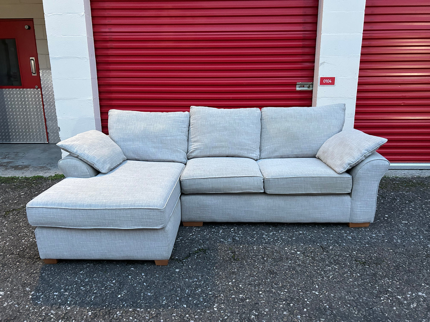 Next Stamford Light Grey Corner Sofa