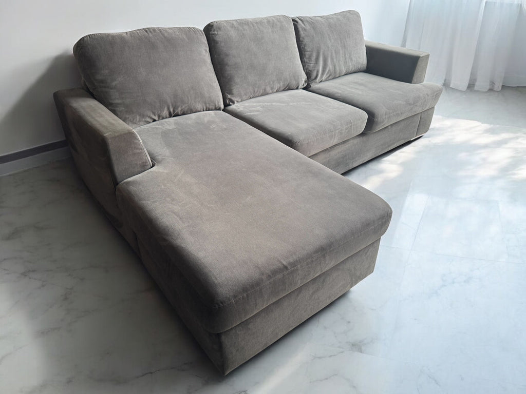 DFS Freya Grey Corner Sofa