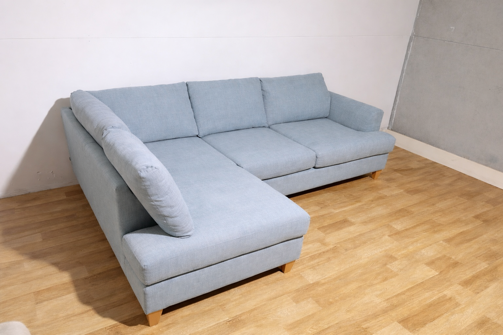 DFS Capsule Collection Pale Blue Corner Sofa