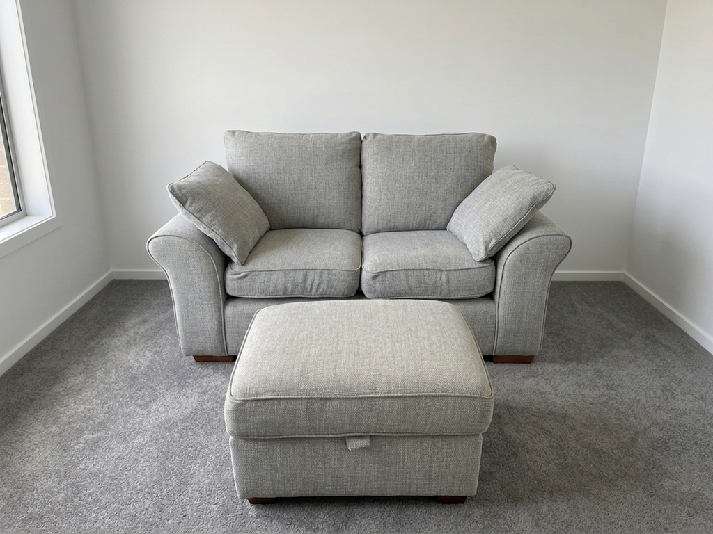 Next Sofa Set - 3 Seater, 2 Seater & Footstool